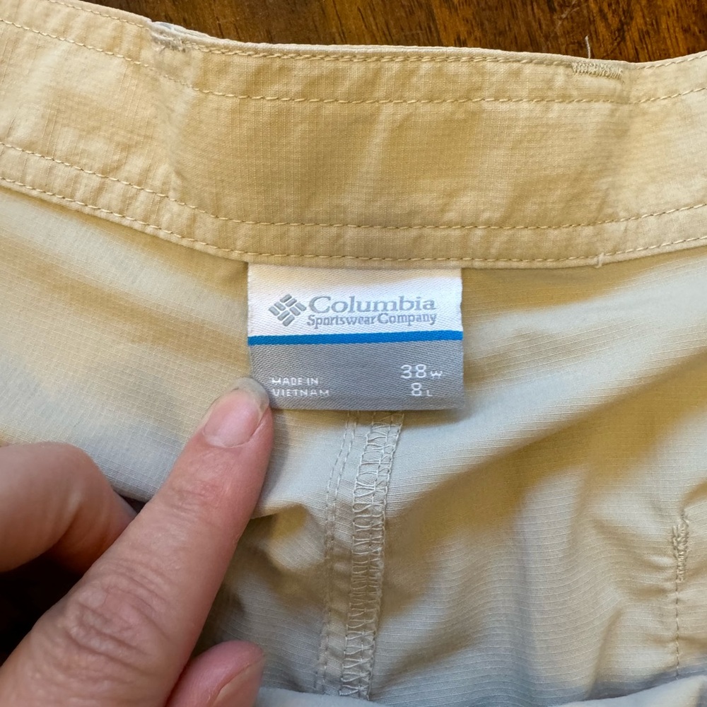 Columbia Sportswear Performance Fishing Gear cargo khaki shorts men’s 38 - Picture 5 of 14